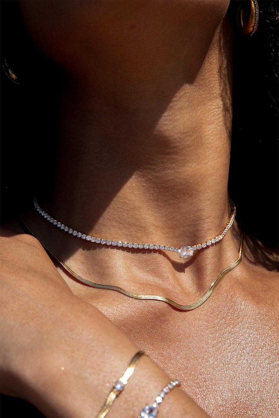 Paul Valentin | Oval Tennis Necklace