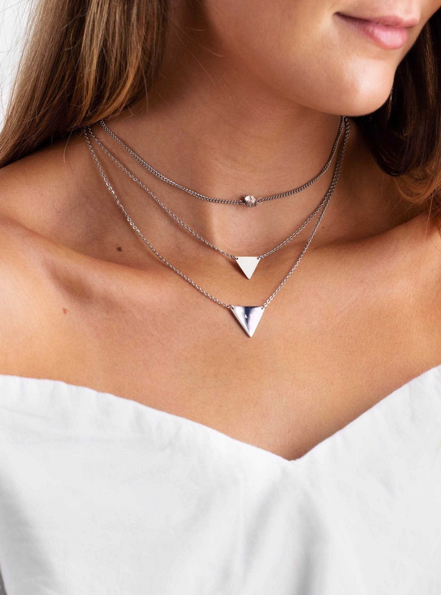 Paul Valentin | Double Layer Triangle Necklace