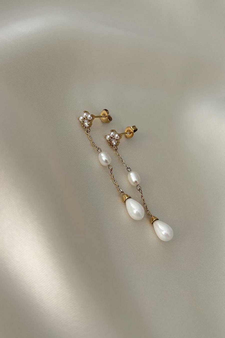 Paul Valentin | Teardrop Pearl Earrings