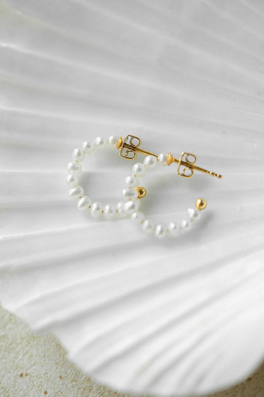 Paul Valentin | Mini Pearl Hoops