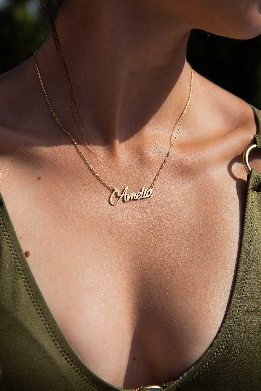 Paul Valentin | Collier Pr Nom Script Or Massif