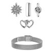 Paul Valentin | Heart-Mesh Strap-Set Avec 4 Charms