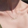 Paul Valentin | Collier Pr Nom Script Or Massif